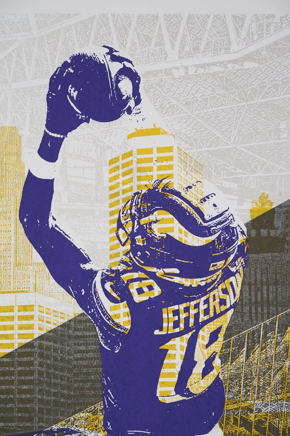 Minnesota Vikings Justin Jefferson Poster — Dogfish Media Screen